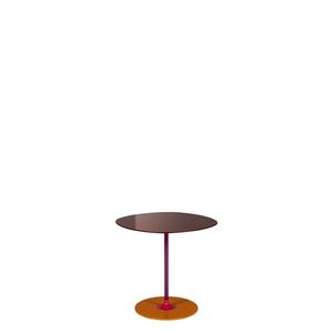 Odkládací stolek THIERRY, více variant - Kartell Barva: vínová, Výška: 45 cm obraz