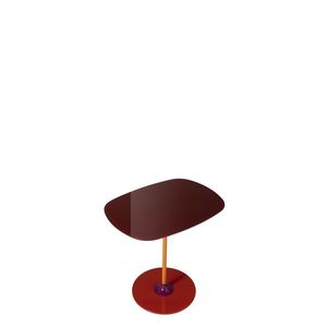Odkládací stolek THIERRY, více variant - Kartell Barva: vínová, Výška: 50 cm obraz