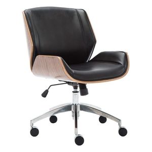 TP Living Kancelářská židle RON černá/ořech obraz