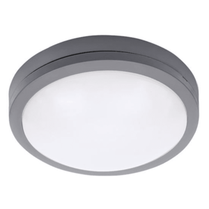 Solight Šedé LED stropní/nástěnné svítidlo 230mm 20W IP54 WO781-G obraz