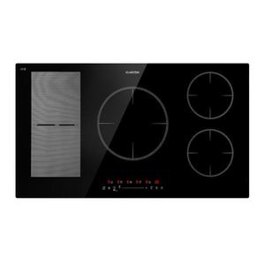 Klarstein Delicatessa 90 Hybrid, indukční varná deska, vestavná, 7400 W, 5 zón, černá obraz