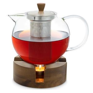 Klarstein Sencha, designová čajová konvice, 1, 3 l, ohřívač Oolong ze dřeva, vkládací sítko obraz