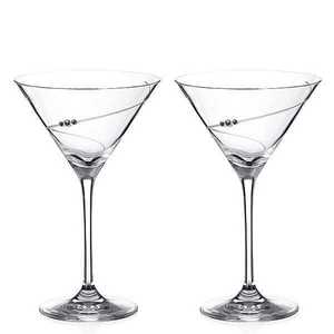 Diamante Silhouette sklenice na martini 210 ml, 2 ks obraz