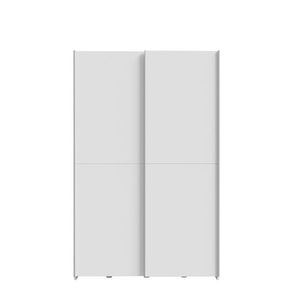 Šatní skříň s posuvnými dveřmi KEBAN, bílá obraz