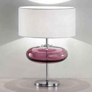 Ailati Stolní lampa Show Elisse 62 cm skleněný prvek růžová obraz