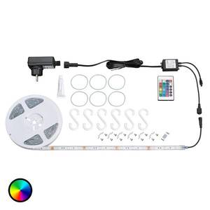 Briloner Pro venkovní použití - RGB LED pásek Ora s dálkovým ovládáním obraz