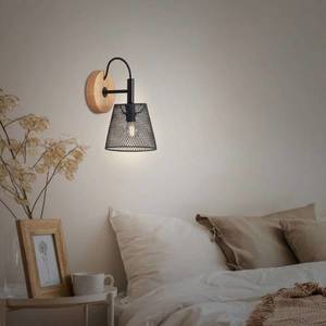 Briloner Wood & Style 2077 Nástěnná lampa s rozšířeným kovovým stínidlem obraz