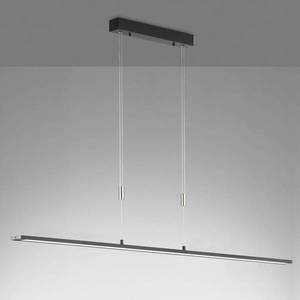 FISCHER & HONSEL Závěsná lampa Metz TW LED, CCT, délka 160 cm, černá obraz