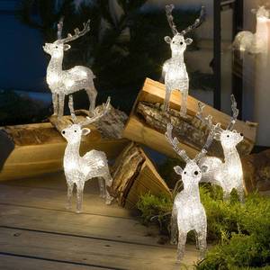Konstsmide Christmas Světelné LED figurky sobů pro venkovní použití, sada 5 kusů obraz