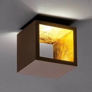 ICONE ICONE Cubò - LED stropní svítidlo, 10 W, hnědá/zlatá obraz