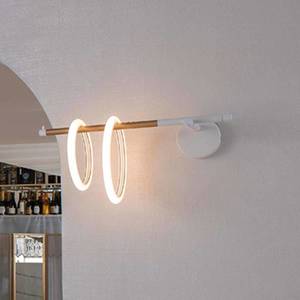 Marchetti Ulaop LED nástěnné svítidlo, dva kroužky, levé, bílé obraz