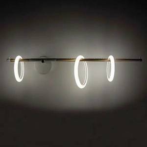 Marchetti Ulaop LED nástěnné svítidlo, tři kruhy, pravé, černé obraz