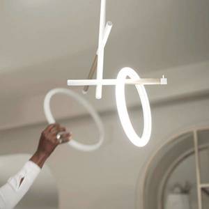 Marchetti Stropní svítidlo Ulaop LED, dva kruhy, bílé obraz