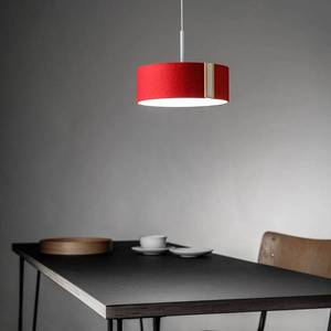 Domus Závěsné svítidlo LED LARAfelt S, Ø20cm, červená/dubová bílá obraz
