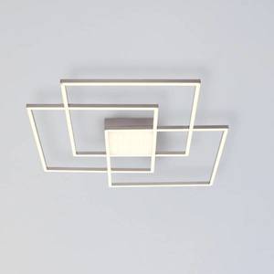 JUST LIGHT. LED stropní svítidlo Asmin, CCT, ocel, 75x75cm obraz