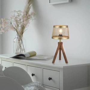 JUST LIGHT. Dřevěná stolní lampa Frederik, trojnožka obraz