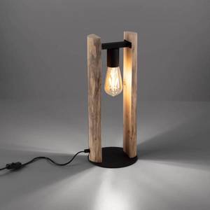 JUST LIGHT. Stolní lampa z kulatiny vyrobená ze dřeva obraz