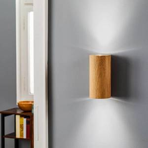 Spot-Light Nástěnné svítidlo Wooddream 1 světlo, dub, kulaté, 20 cm obraz