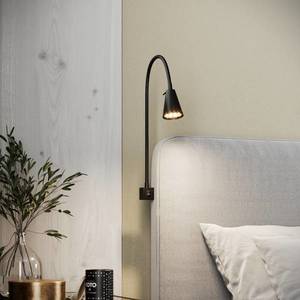 Briloner Nástěnné svítidlo Tuso LED, montáž na postel, černé obraz