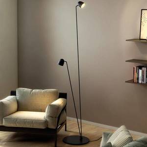 B.lux Flexibilně nastavitelná stojací lampa LED Speers F černá. obraz