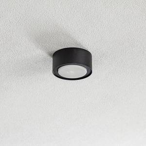 Euluna Ocelový stropní reflektor Flea, černý obraz