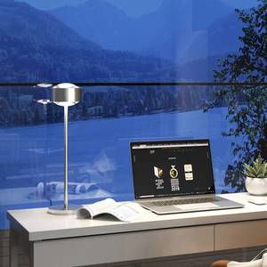 Top Light Puk Maxx Eye Table LED 37 cm matná čočka, matný chrom obraz