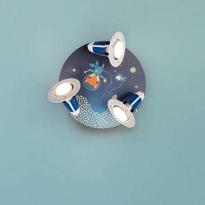 Elobra Stropní svítidlo Rondell Space Mission, modré obraz