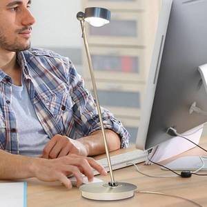 Top Light Stolní lampa LED Puk Table Single chrom matná obraz