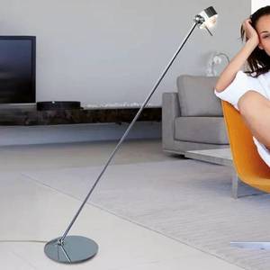 Flexibilní stojací lampa PUK FLOOR, chrom matný obraz