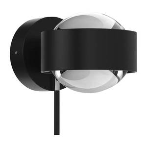 Top Light Puk Mini Wall+ LED čočky čiré, černé matné/chromové obraz