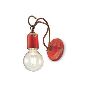 Ferroluce C665 nástěnné svítidlo ve vintage stylu, červené obraz