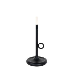 Venkovní stolní lampa černá včetně LED s dobíjecím dotykovým stmívačem - Sjarel obraz