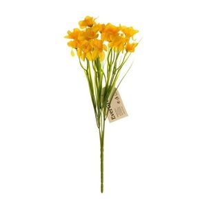 Umělá kytice Narcis s 15 květy, žlutá, 32 cm obraz