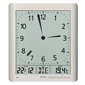 AMS 5898 digitální nástěnné i stolní hodiny, 21 x 24 cm obraz