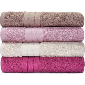 Sada 4 bavlněných ručníků Bonami Selection Siena, 50 x 100 cm obraz