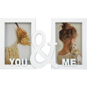 Fotorámeček You & Me, 2x 10x15 cm, bílý obraz