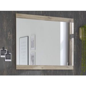 Nástěnné zrcadlo Barcelo 90x75 cm, dub viking obraz
