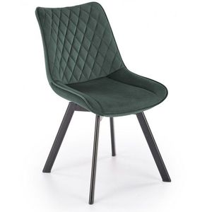 Otočná jídelní židle K520 Tmavě zelená obraz