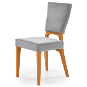 Jídelní židle WINONTY dub medový/šedá obraz