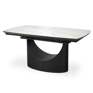 Jídelní stůl USMON bílý mramor/černá obraz