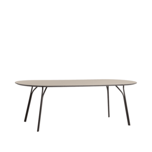 Jídelní stůl "Tree", 220 cm, 3 varianty - Woud Varianta: krémově hnědá, černé hohy obraz
