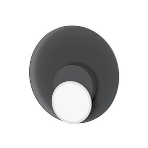 Stropní / nástěnná lampa DOT 05, více variant - TUNTO Model: bílý rám a krycí část, skleněný panel šedý obraz