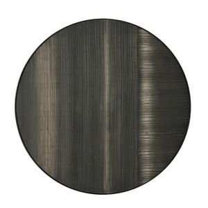 Nástěnná dekorace Layered Clay - černý kovový rám - kulatý - M - Ethnicraft obraz