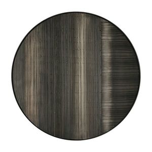 Nástěnná dekorace Layered Clay - černý kovový rám - kulatý - S - Ethnicraft obraz