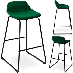 TZB Barová židle Sligo Velvet 1 ks zelená obraz