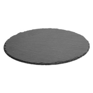 DekorStyle Břidlicový talíř 28 cm černý obraz