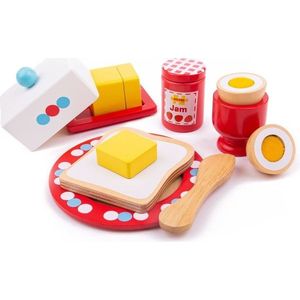 Bigjigs Toys Dřevěný set snídaně BREAKFAST vícebarevný obraz