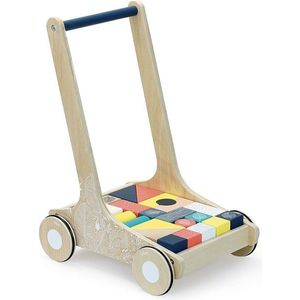 Vilac Dřevěný vozík s kostkami DICE vícebarevný obraz