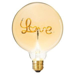 DekorStyle LED žárovka LOVE 2W E27 teplá bílá obraz