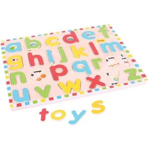 Bigjigs Toys Malá vkládací anglická abeceda ALPHABET s obrázky vícebarevná obraz